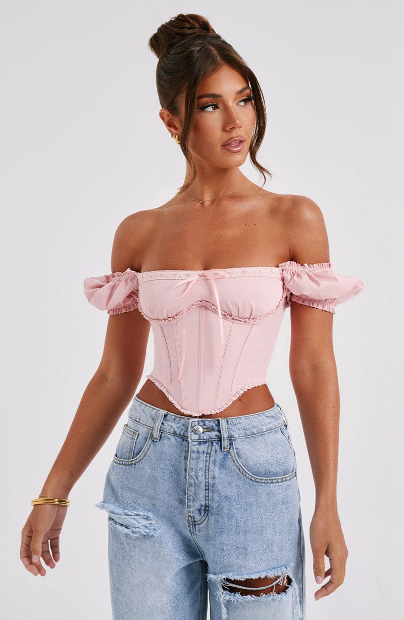 Babyboo Matilda Corset Blush USA | 782-LWSFXP