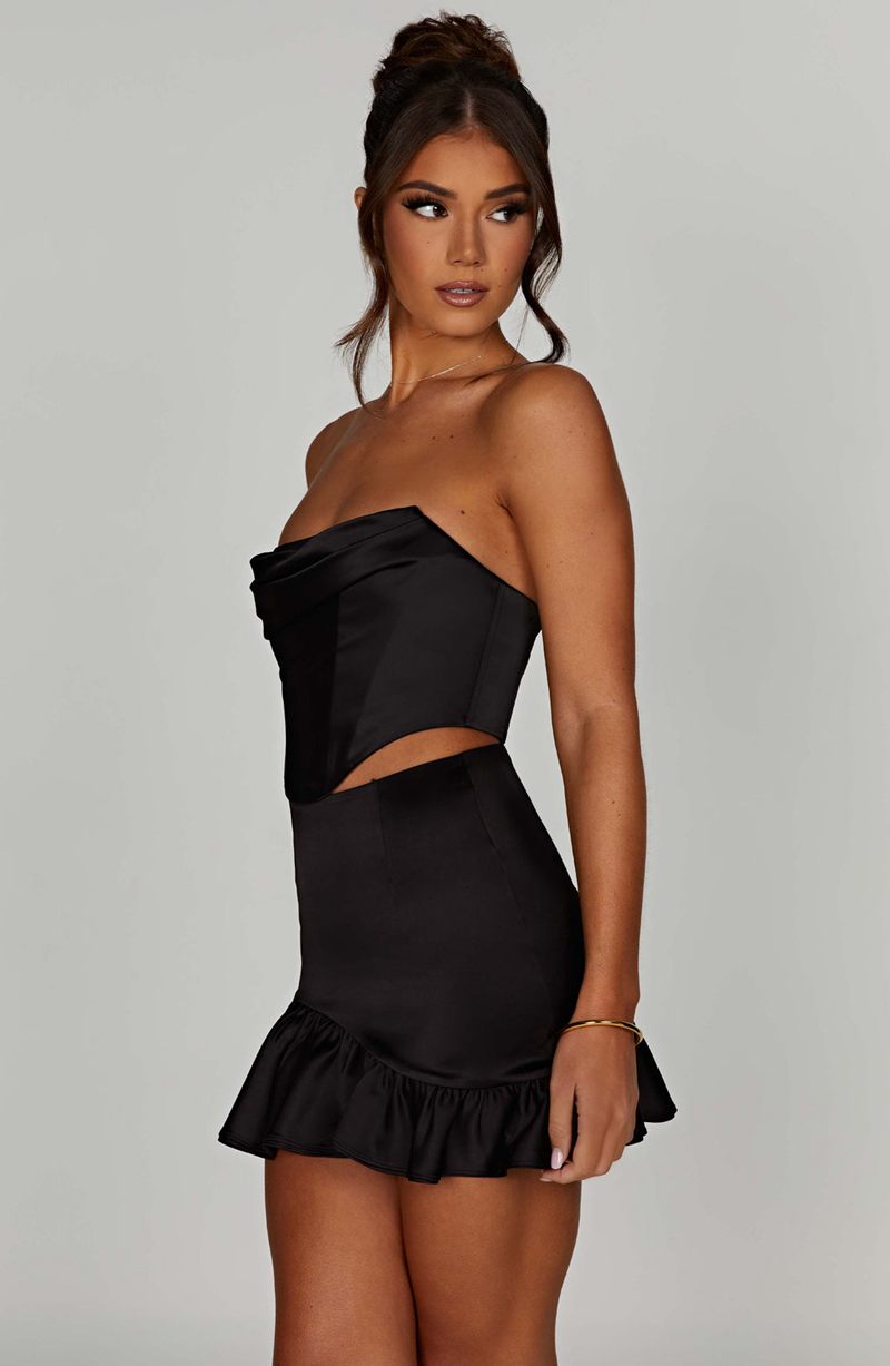 Babyboo Maura Mini Skirt Black USA | 904-IMBSWK