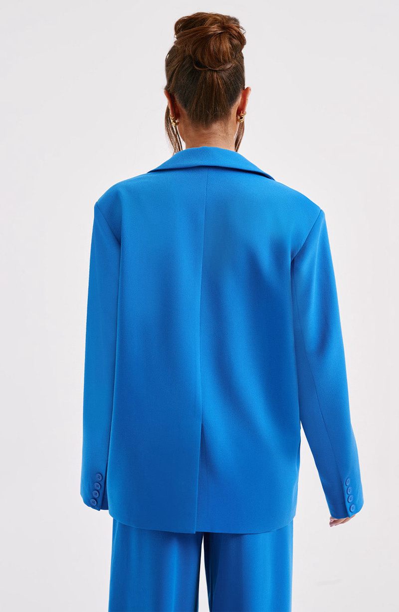 Babyboo Noa Oversized Suit Jacket Blue USA | 280-ADNESB