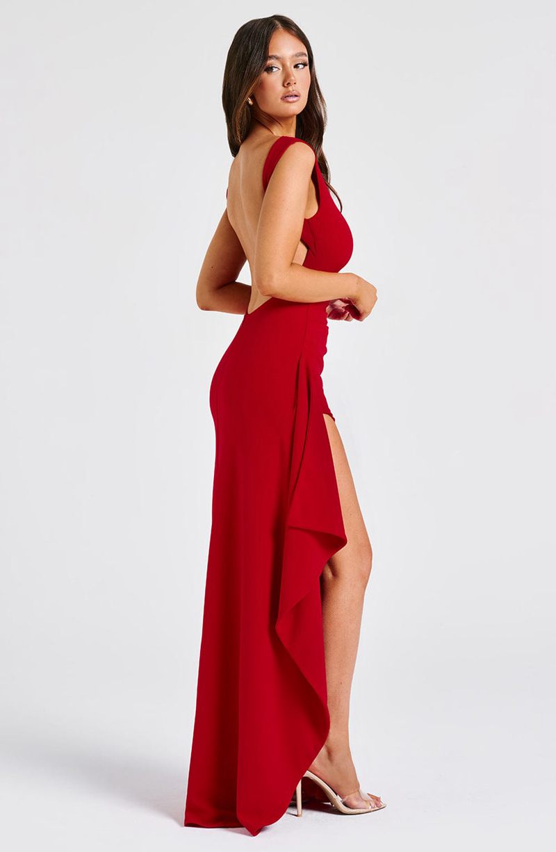 Babyboo Pandora Maxi Dress Red USA | 102-NDOAWM