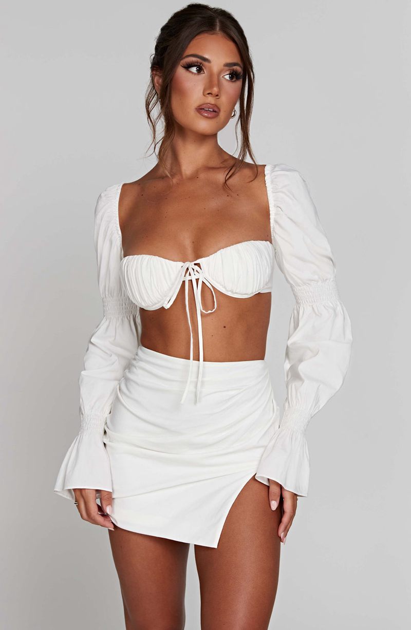 Babyboo Perla Top White USA | 205-NBVWCI