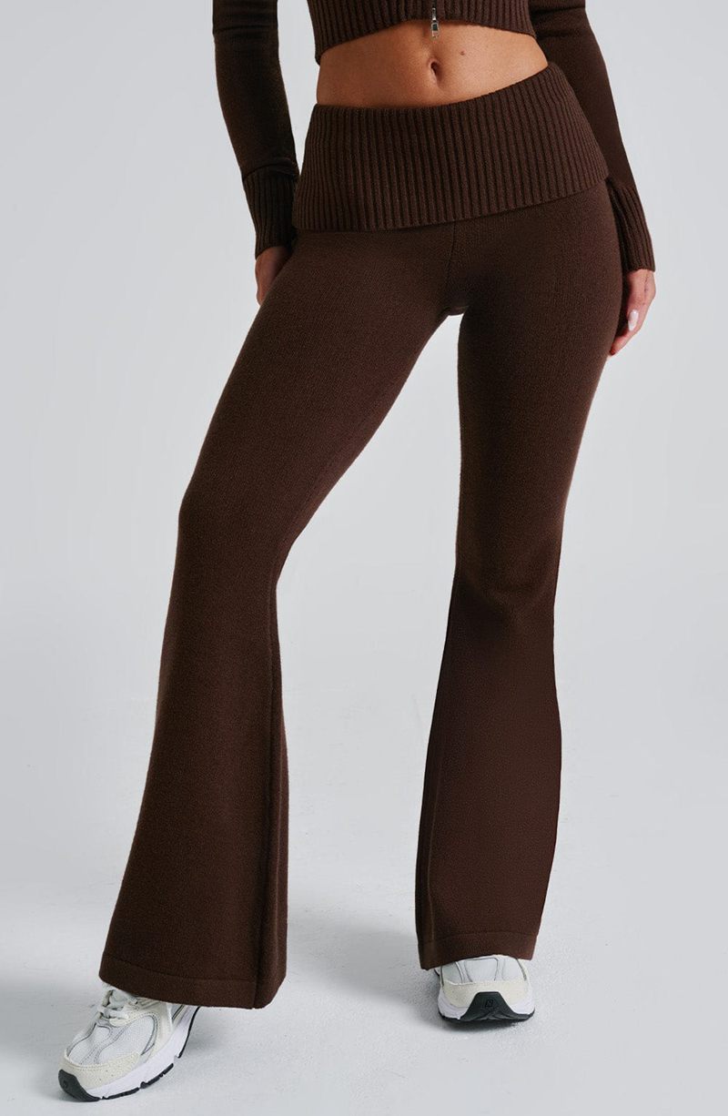 Babyboo Portia Knit Pants Chocolate USA | 406-ELSMTX