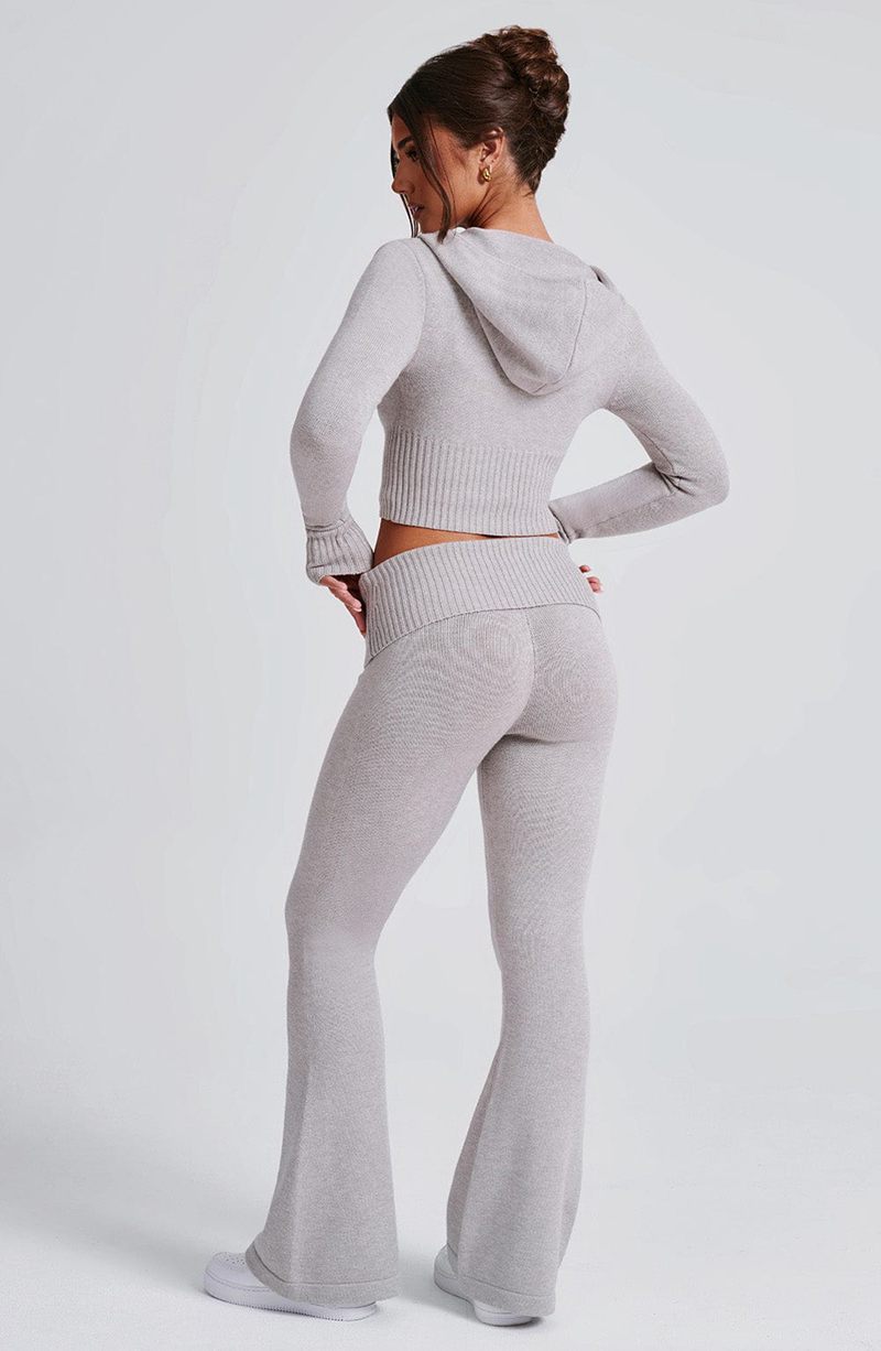 Babyboo Portia Knit Pants Light Grey Marl USA | 209-BKCHZJ