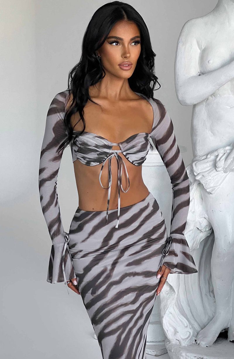 Babyboo Priscilla Top Zebra Print USA | 108-QUXONP