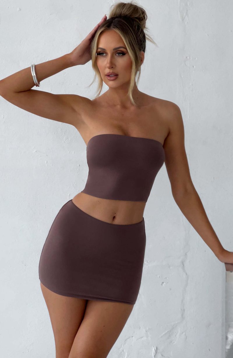 Babyboo Rein Mini Skirt Chocolate USA | 931-IWYTBV