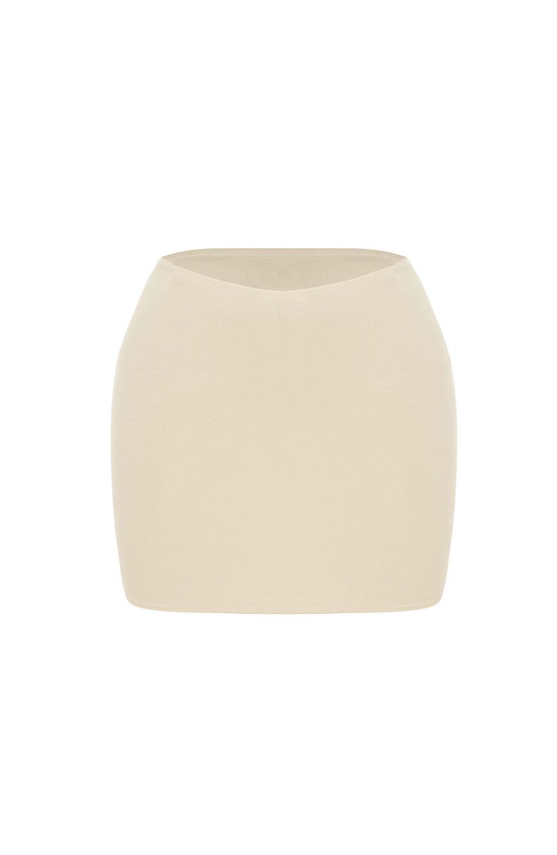 Babyboo Rein Mini Skirt Cream USA | 498-HQNPOX