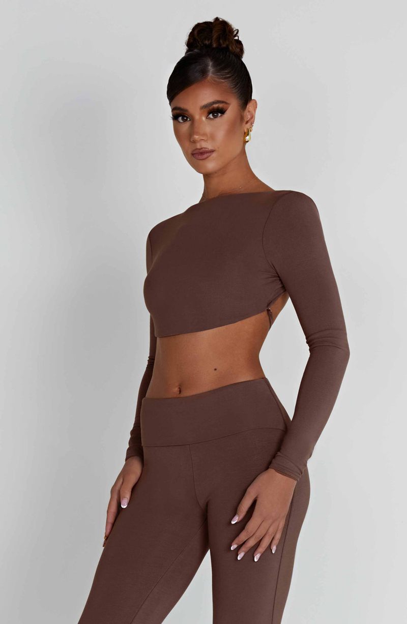 Babyboo Sahra Top Chocolate USA | 831-YWTHJU