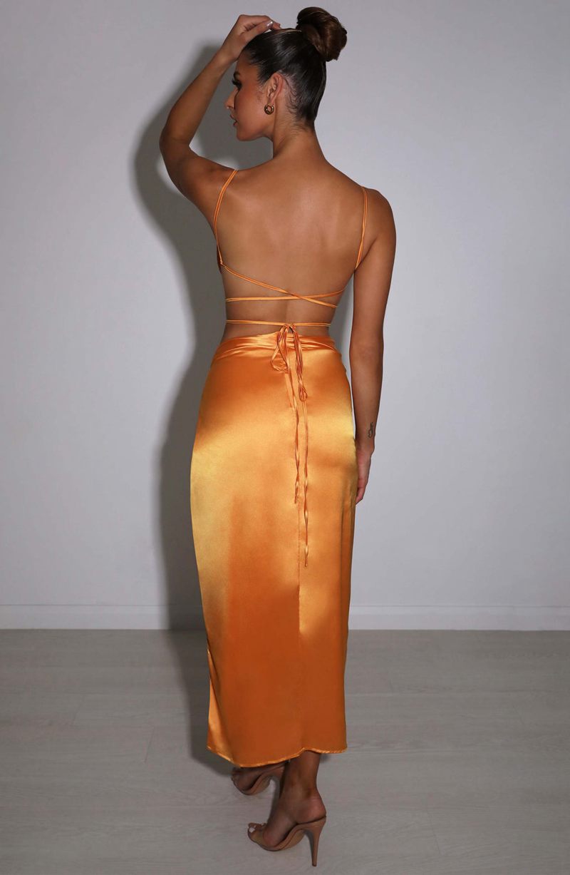 Babyboo Sienna Maxi Skirt Tangerine USA | 069-SRIJTC