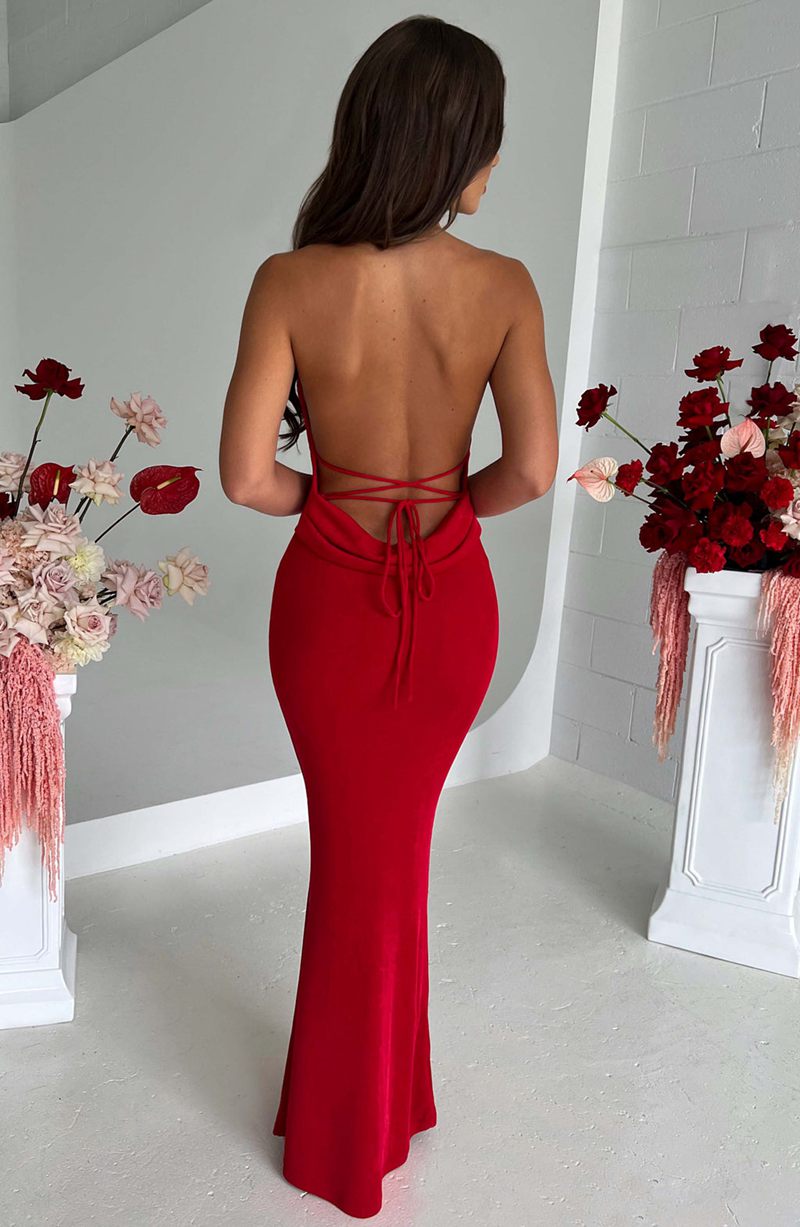 Babyboo Talisa Maxi Dress Red USA | 765-LPYHDS