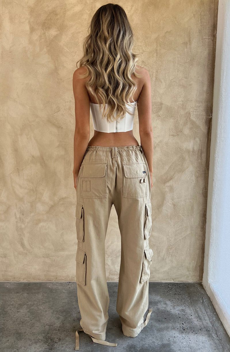 Babyboo Tinashe Cargo Pants Sand USA | 890-SDMTBU