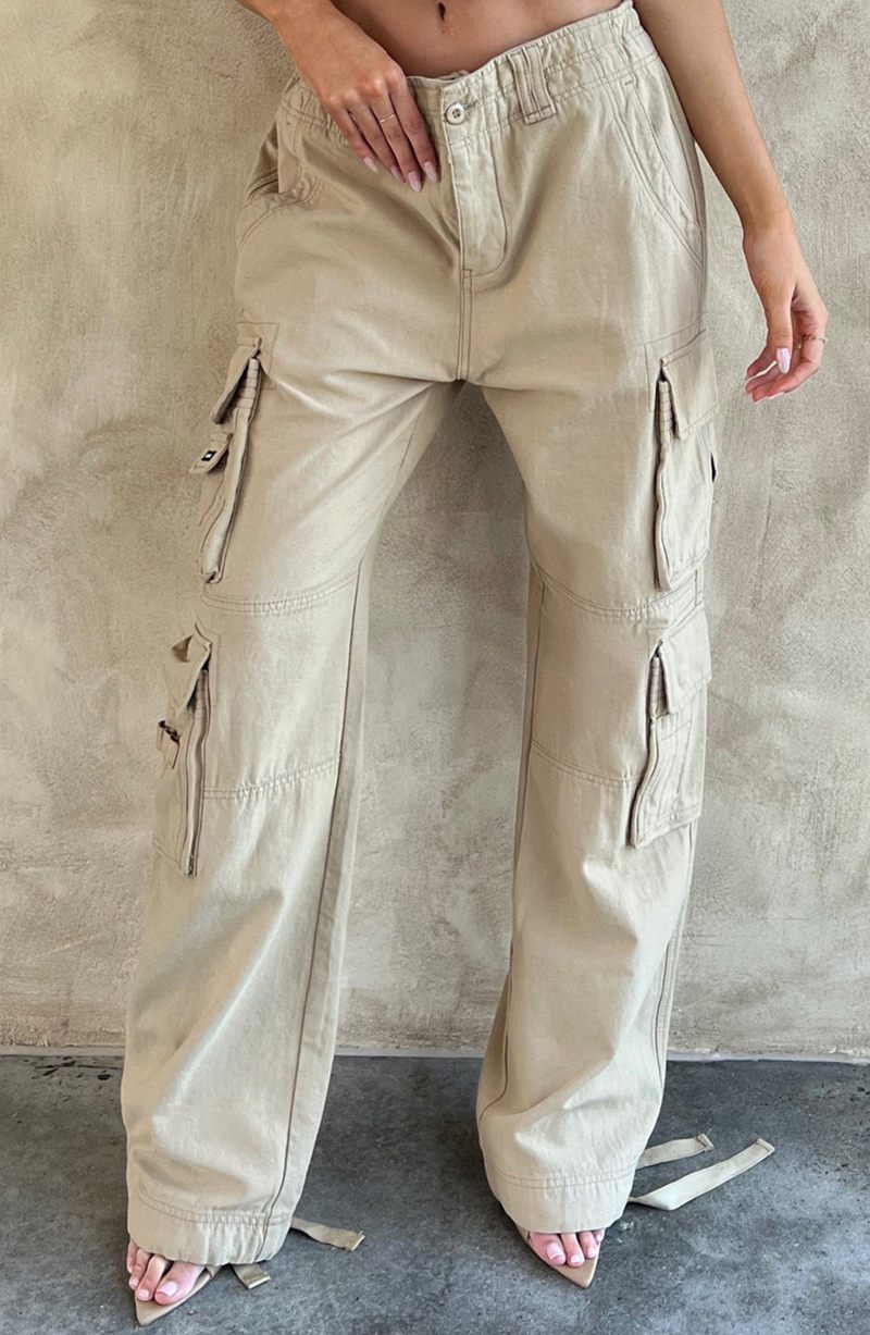 Babyboo Tinashe Cargo Pants Sand USA | 890-SDMTBU