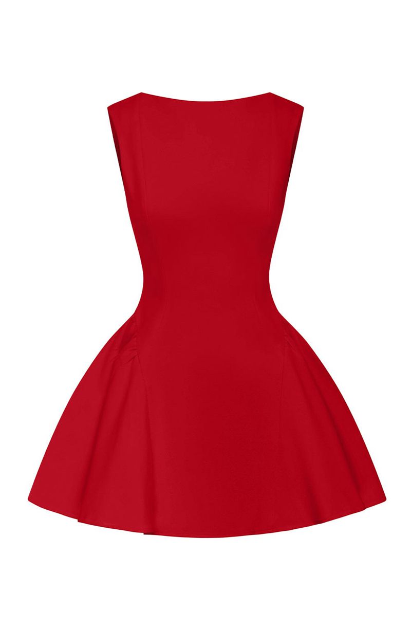 Babyboo Yalina Mini Dress Red USA | 049-TMJQKN