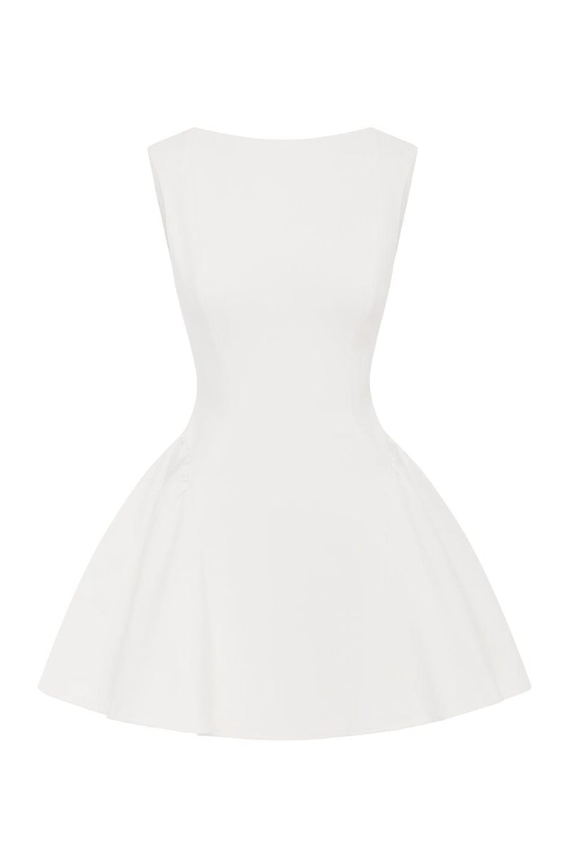 Babyboo Yalina Mini Dress White USA | 975-VOYGFD