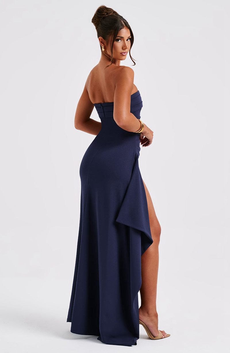 Babyboo Zafira Maxi Dress Navy USA | 175-UTHBXO