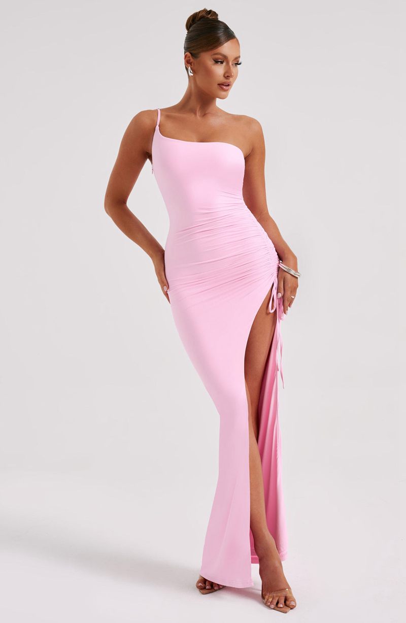 Babyboo Zuri Maxi Dress Pink USA | 248-SYEJOZ