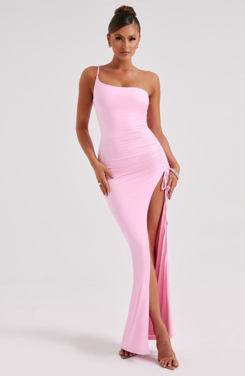 Babyboo Zuri Maxi Dress Pink USA | 248-SYEJOZ