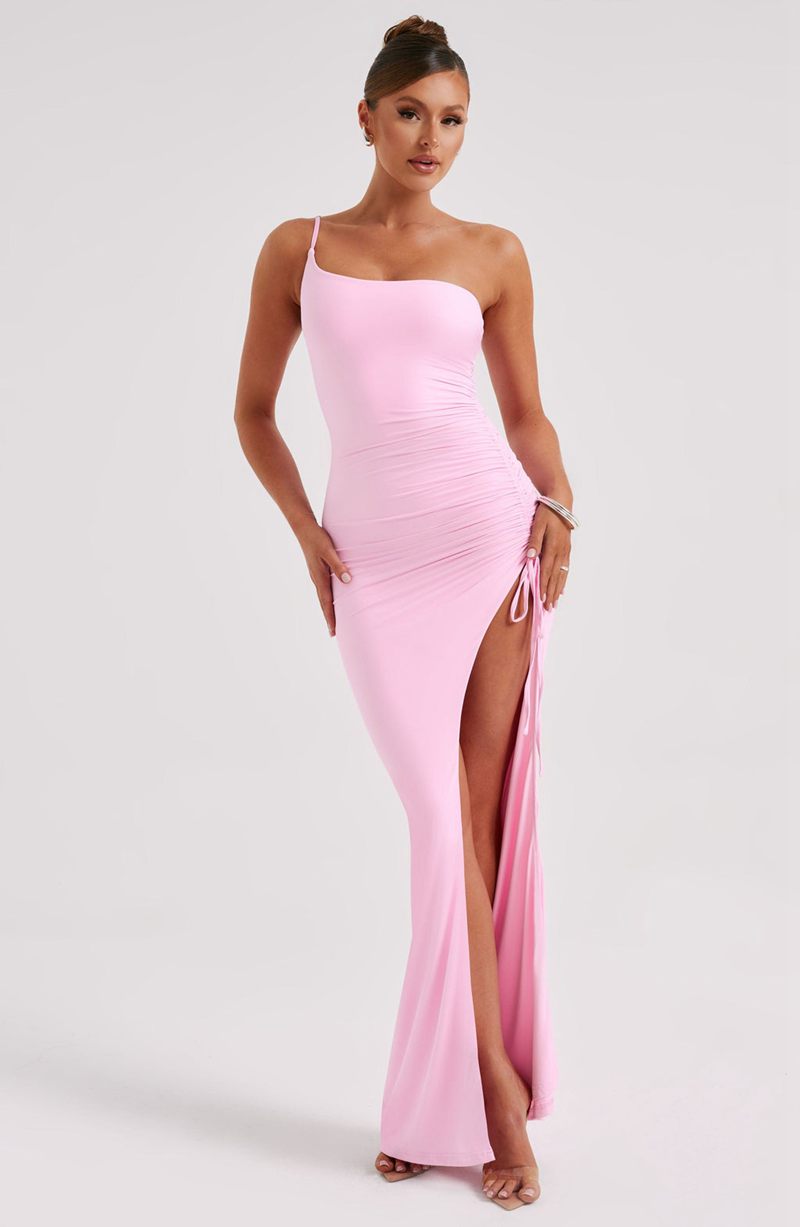 Babyboo Zuri Maxi Dress Pink USA | 248-SYEJOZ